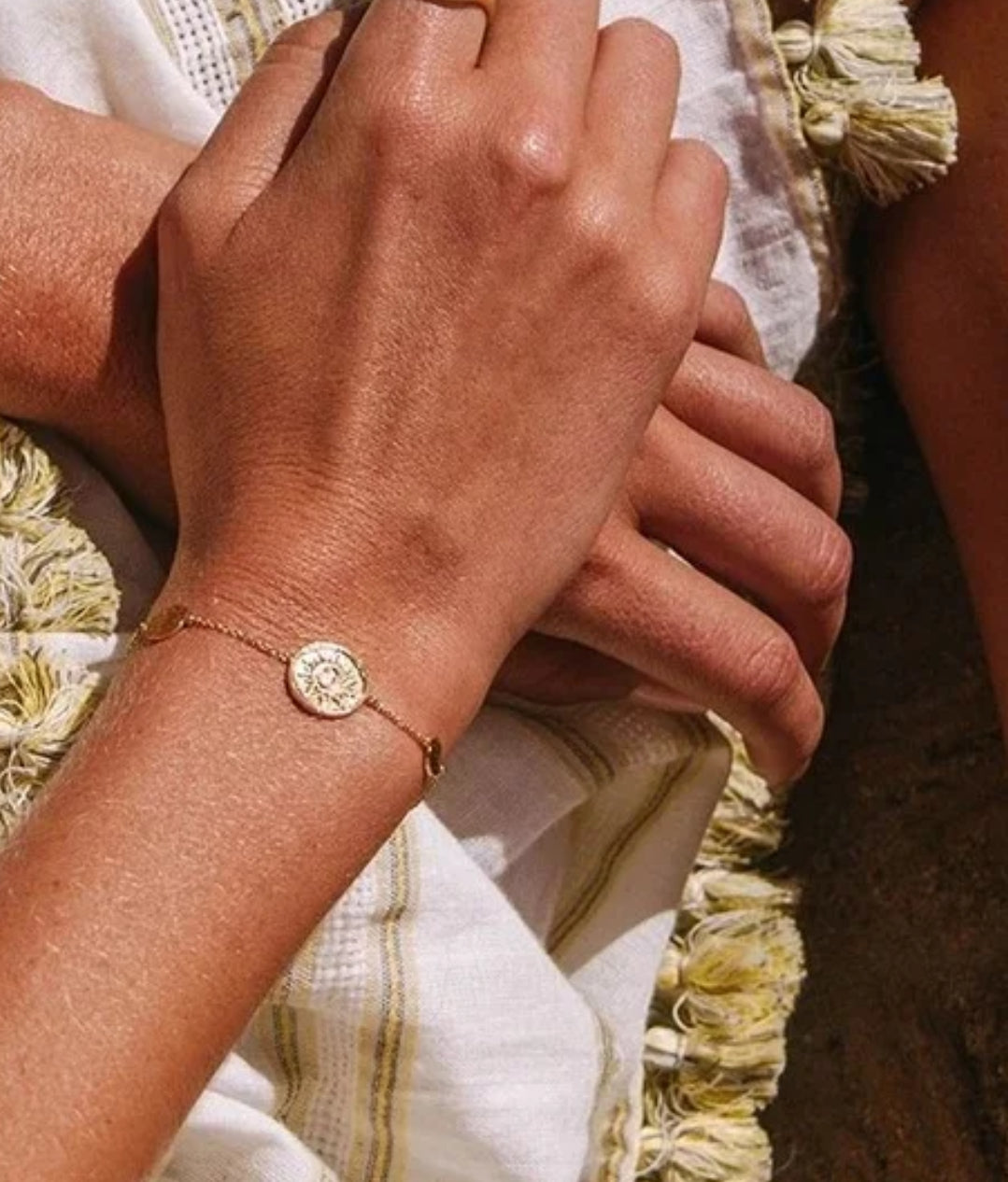 Boho Sun Gold Coin Bracelet - Gold