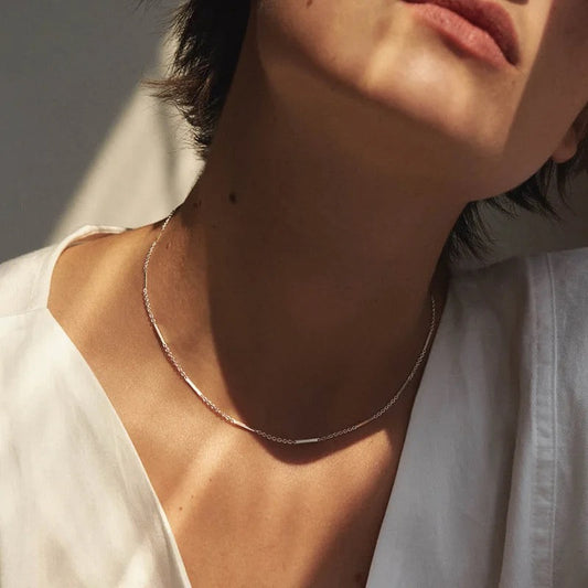 Everyday Match Necklace - Rhodium