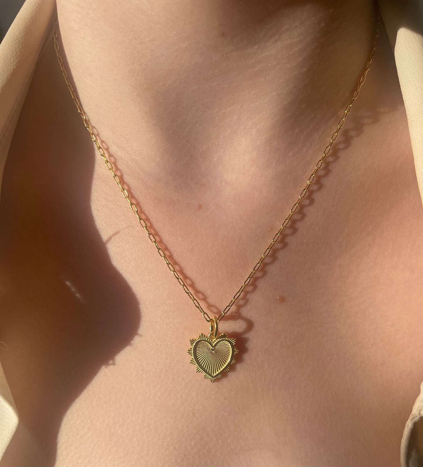 Vintage Heart Pendant Necklace